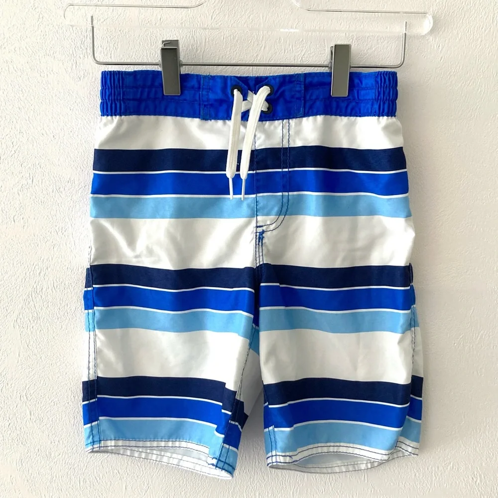 Old Navy Striped Swim Trucks Size M 8
